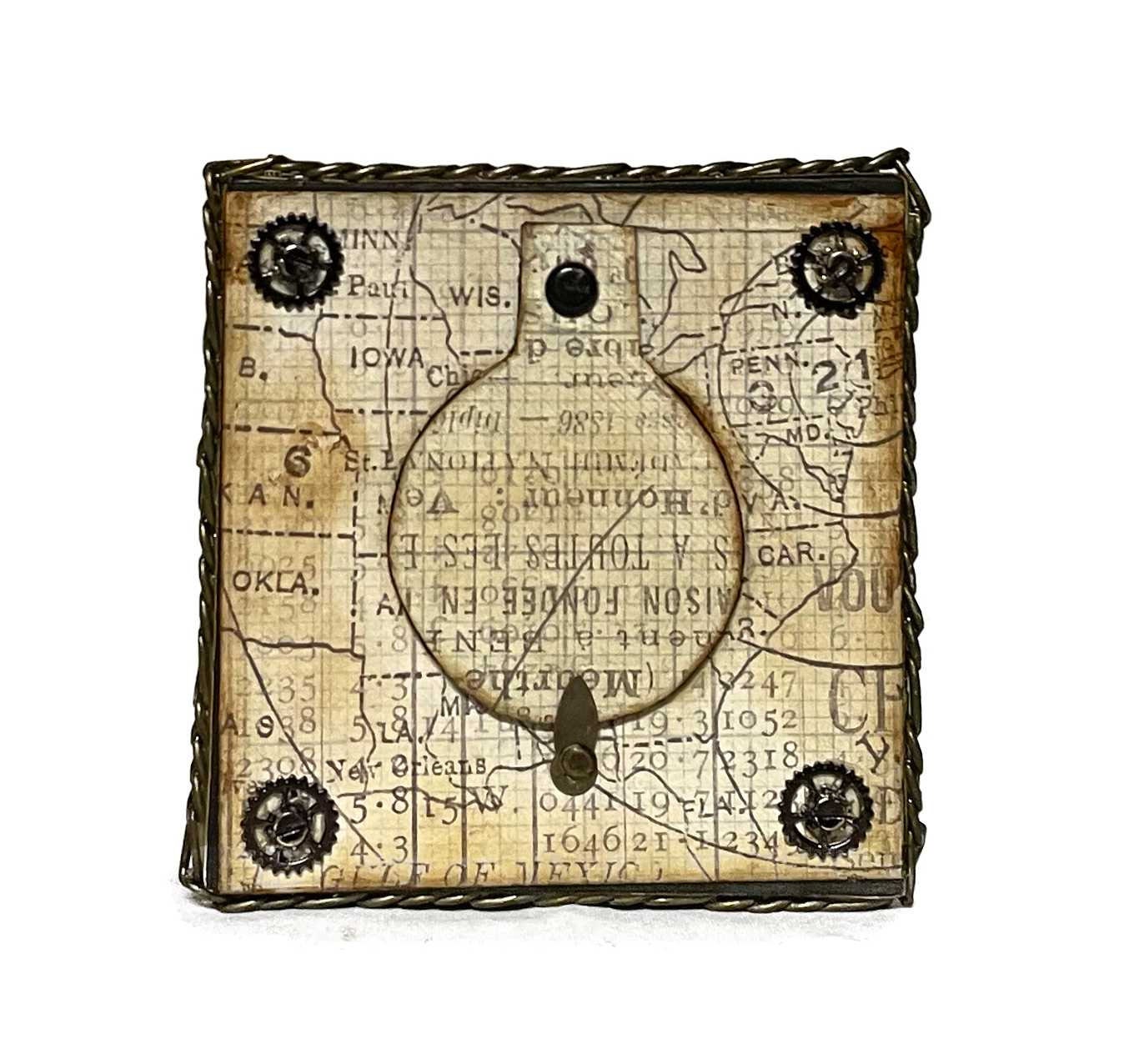 Handcrafted Steampunk Inspired Bank Paper Creation image 5