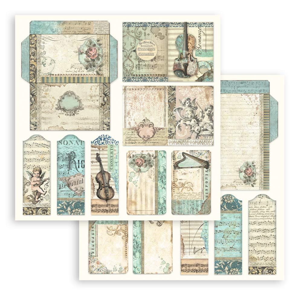 Stamperia Music Collection 12x12 Scrapbooking Pad - SKU SBBL48 image 7