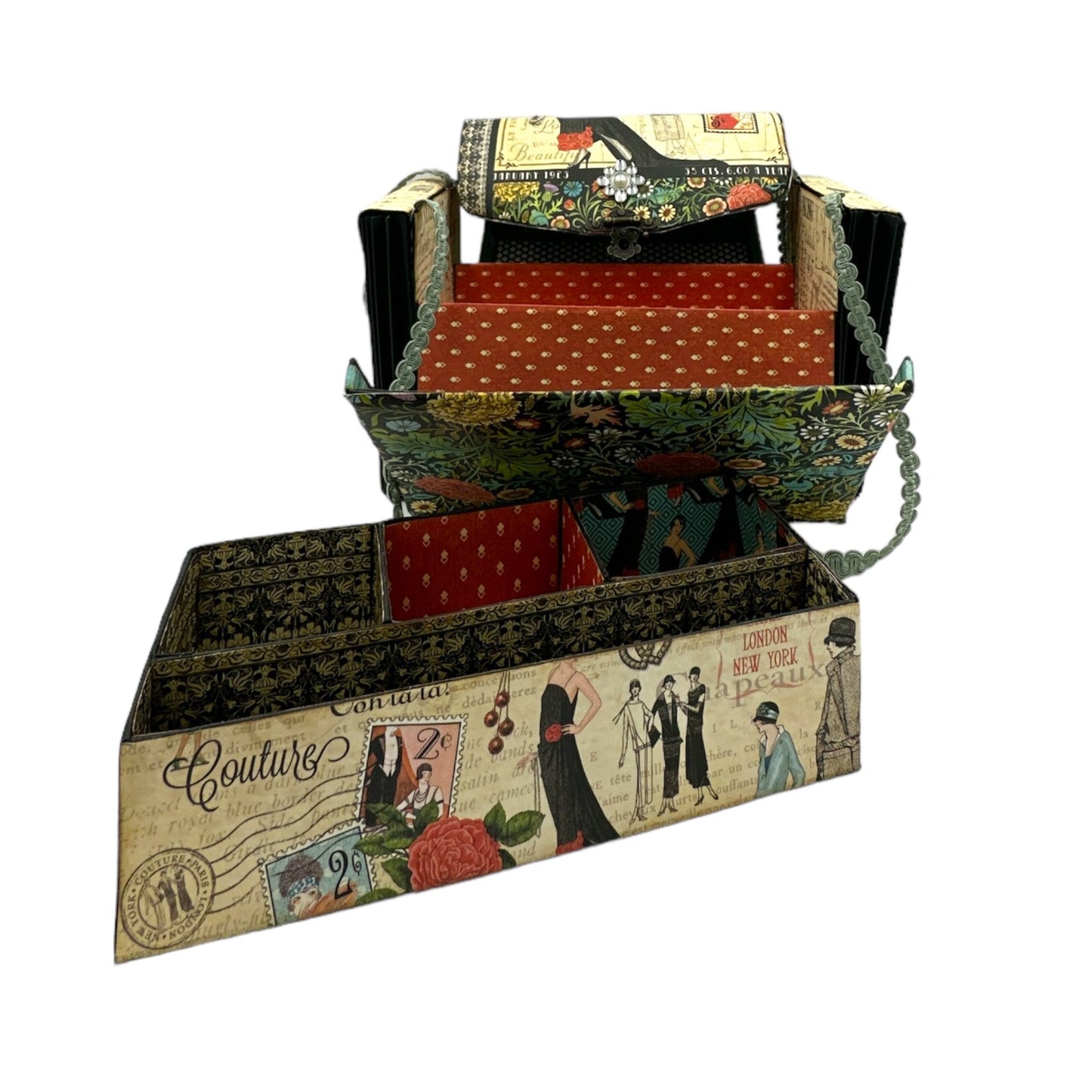 Handcrafted Couture Bag Paper Creation image 8