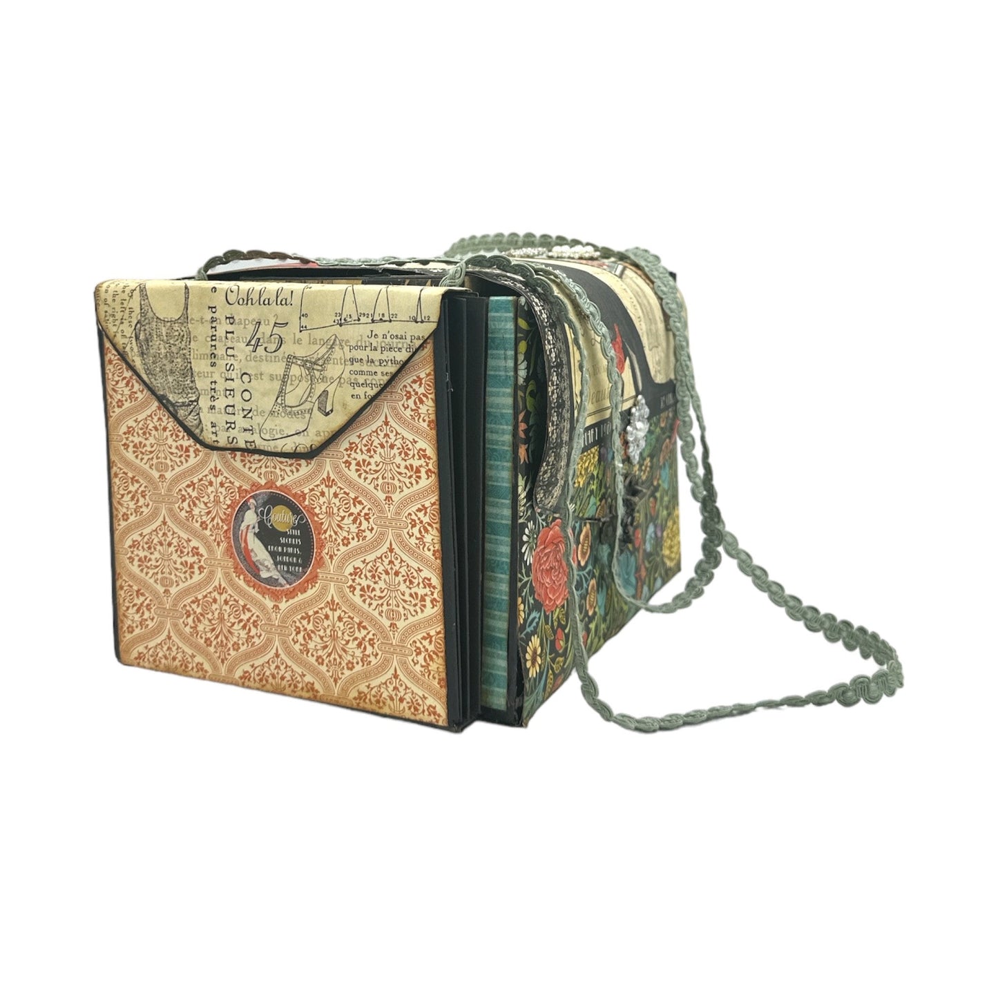 Handcrafted Couture Bag Paper Creation image 4