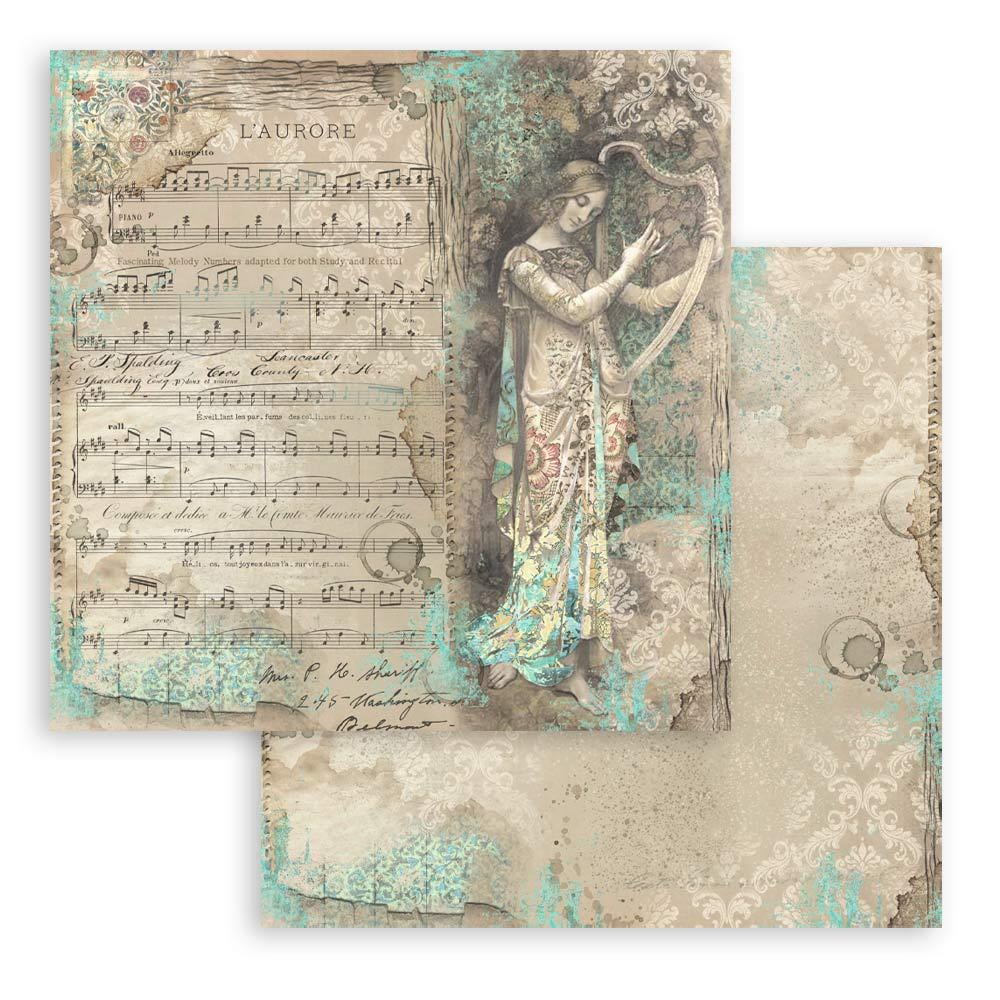 Stamperia Music Collection 8x8 Scrapbooking Pad - SKU SBBS118 image 5