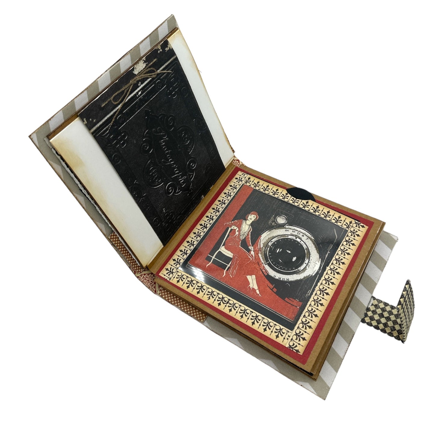 Handcrafted Communique Old Fashioned Telephone & Album Paper Creation image 6