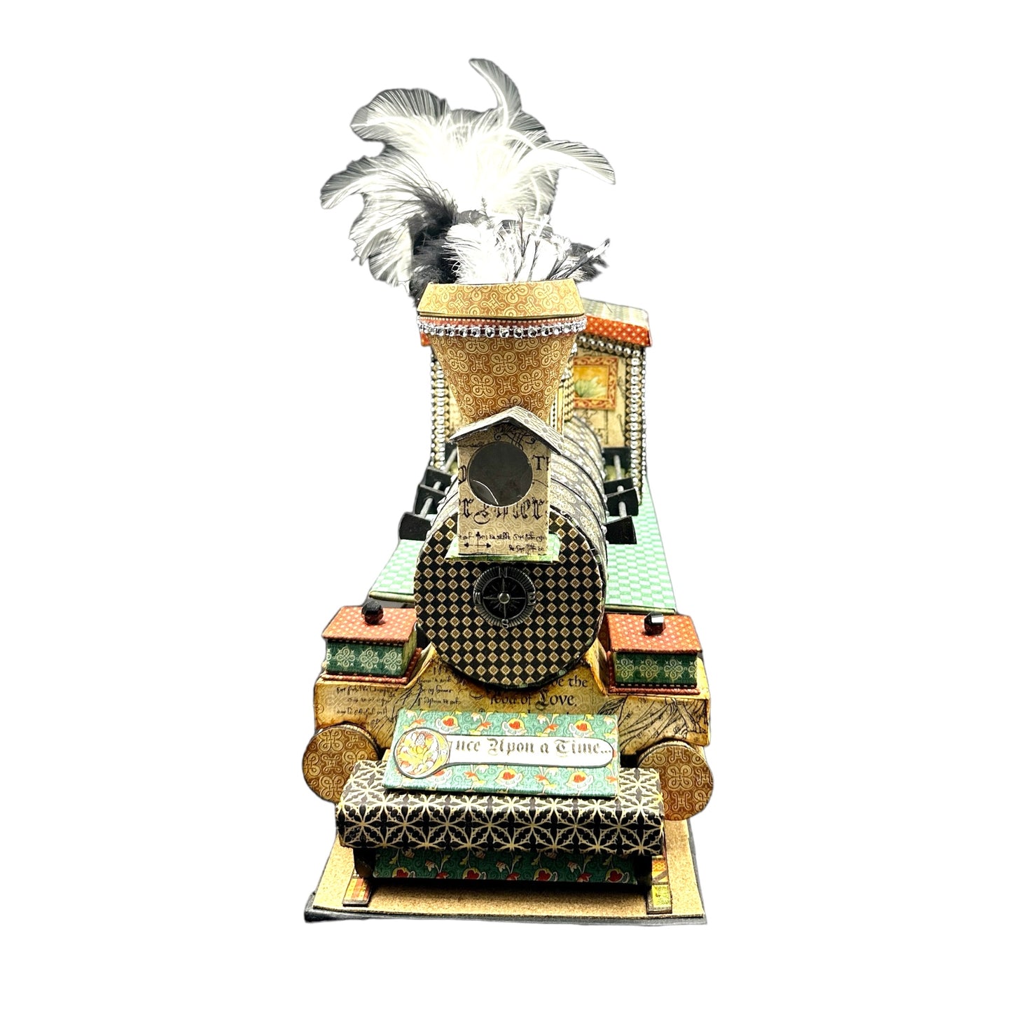 Handcrafted Enchanted Forest Train Engine with Hidden Mini Album image 5