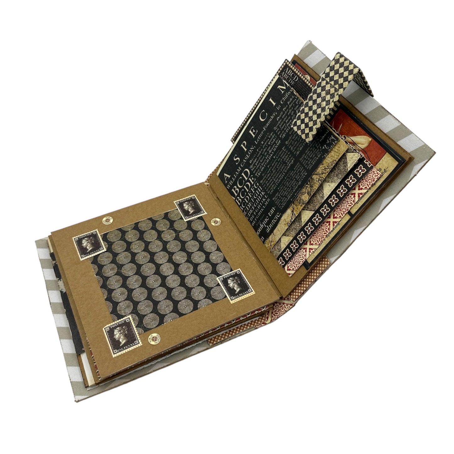 Handcrafted Communique Old Fashioned Telephone & Album Paper Creation image 7