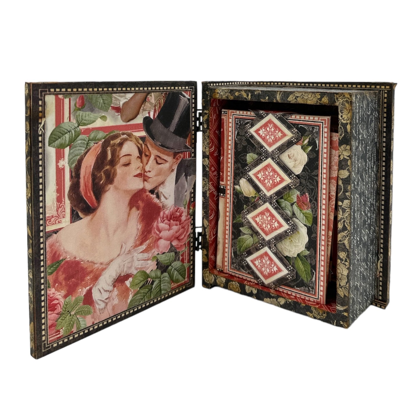 Handcrafted Mon Amour Keepsake Box Paper Creation and Mini Album image 3