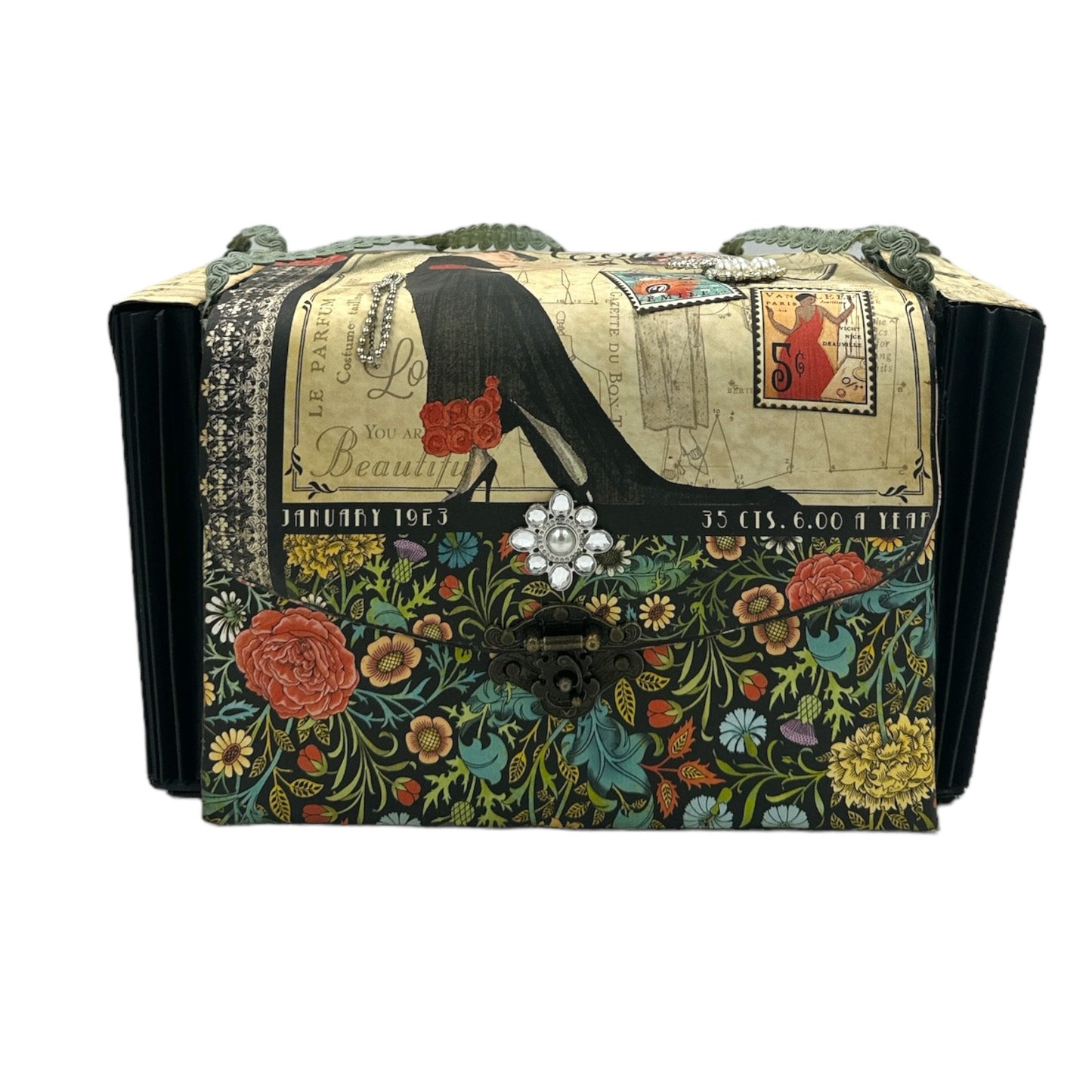 Handcrafted Couture Bag Paper Creation image 2