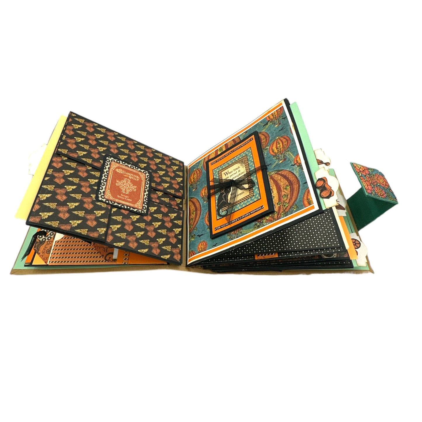 Handcrafted Steampunk Spells Mini Album Paper Creation image 7
