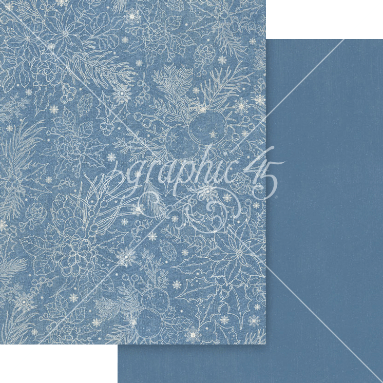 Graphic 45 Deck the Halls 8.5 x 11 Patterns & Solids Pack – SKU 4503094