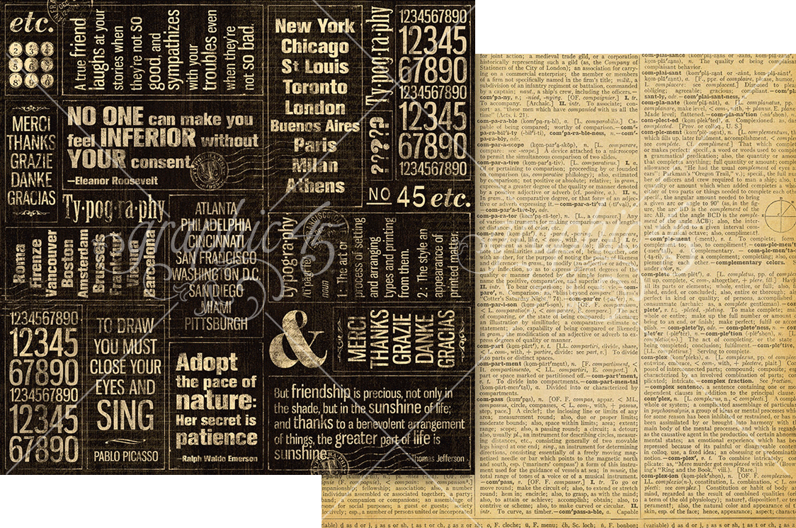 Graphic 45 Typography Keepsake Edition - SKU 4303202