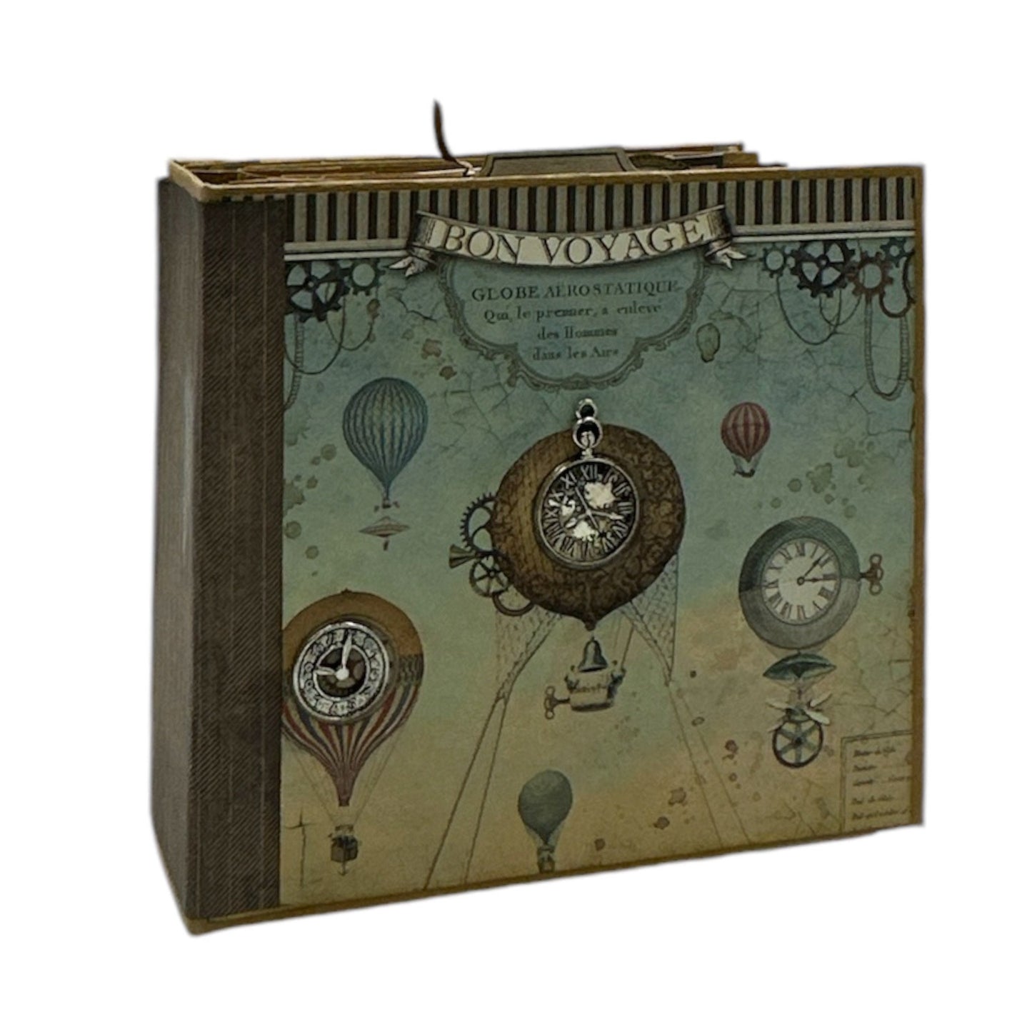 Handcrafted Voyages Fantastiques Altered Art Trinket Box & Mini Album image 6