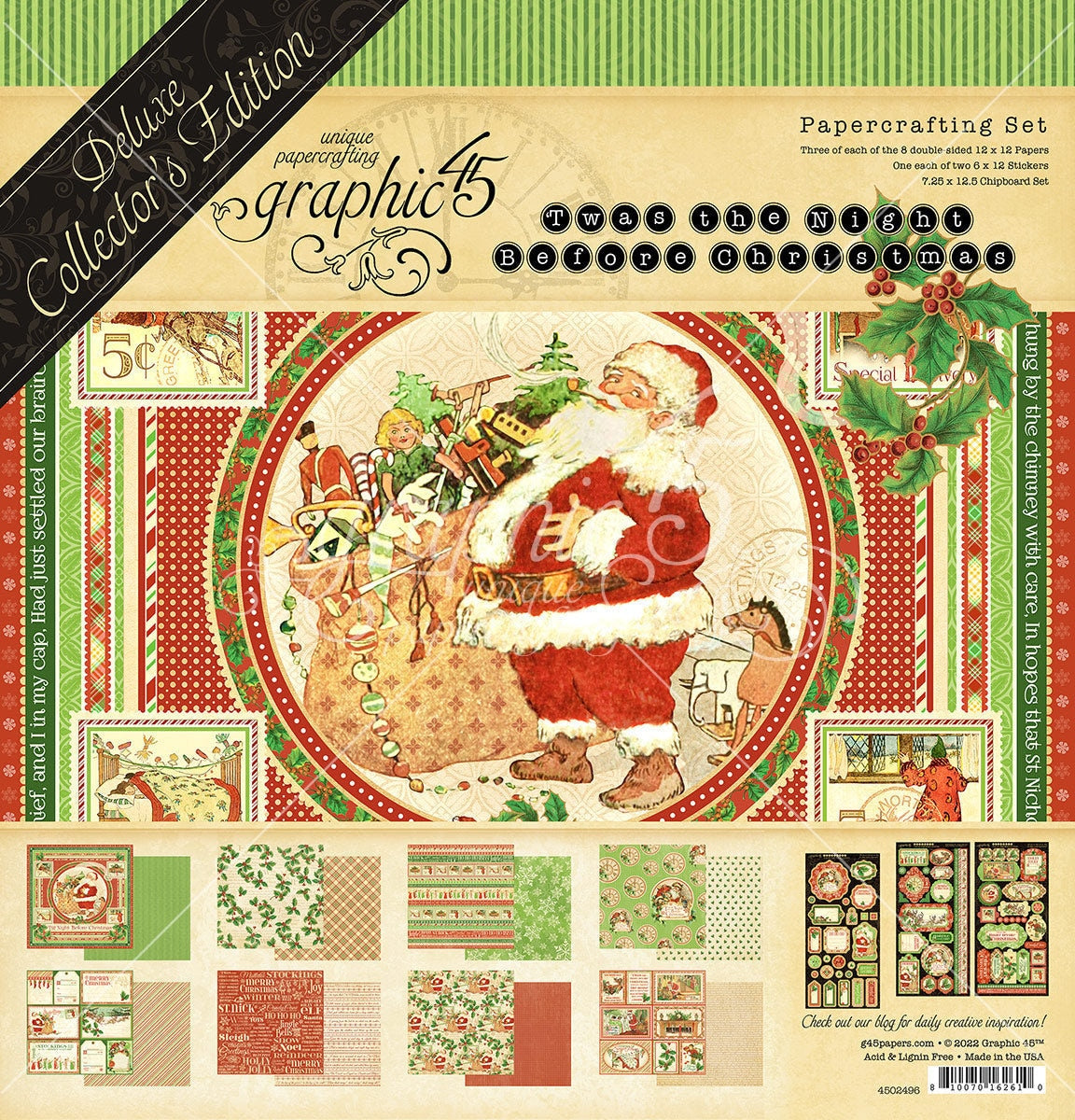 Graphic 45 Twas the Night Before Christmas 12x12 Collector's Edition-SKU 4502496 image 0