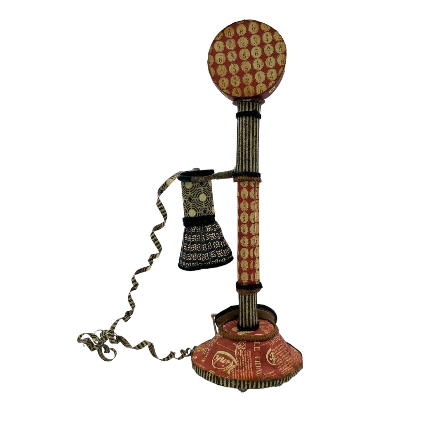 Handcrafted Communique Old Fashioned Telephone & Album Paper Creation image 2