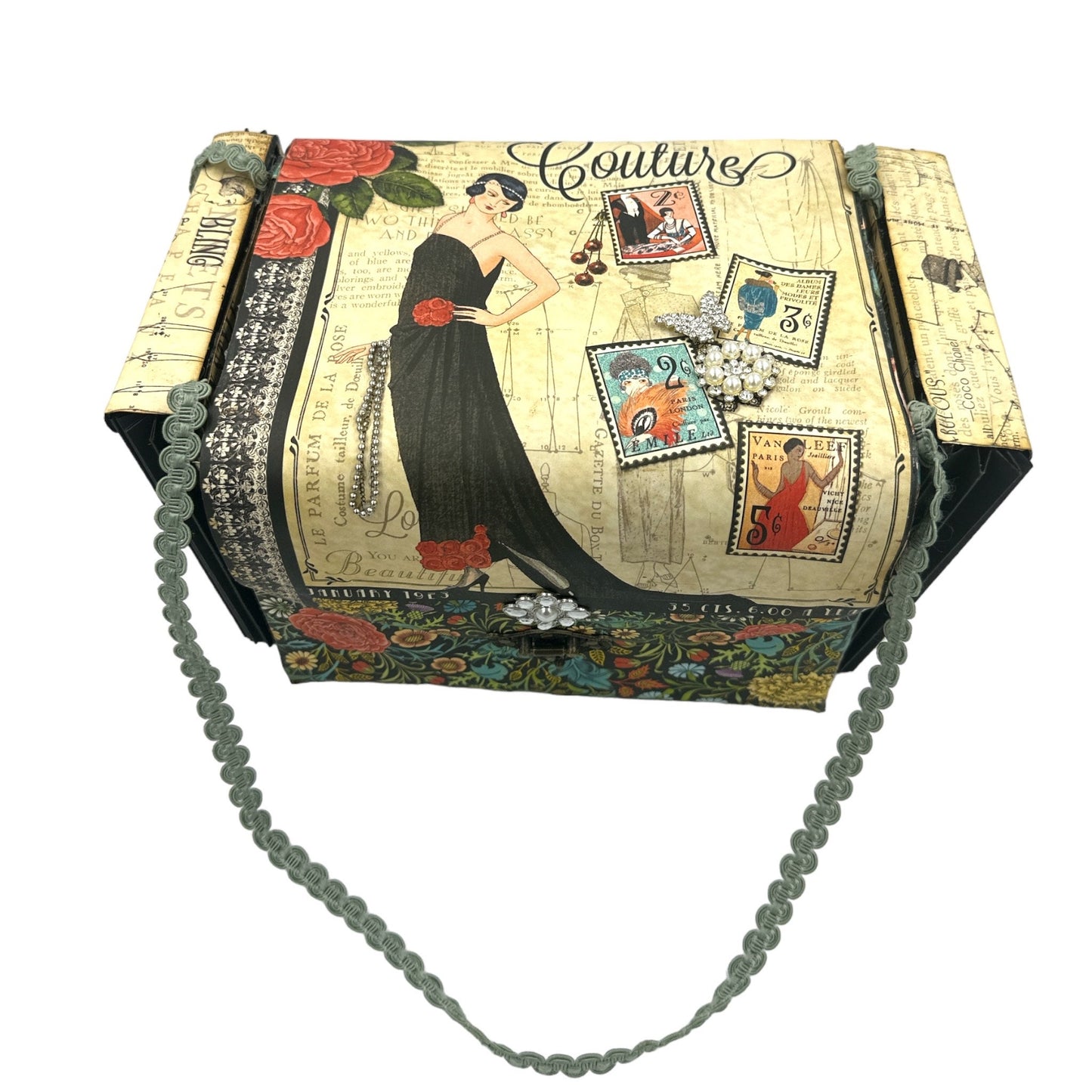 Handcrafted Couture Bag Paper Creation image 3