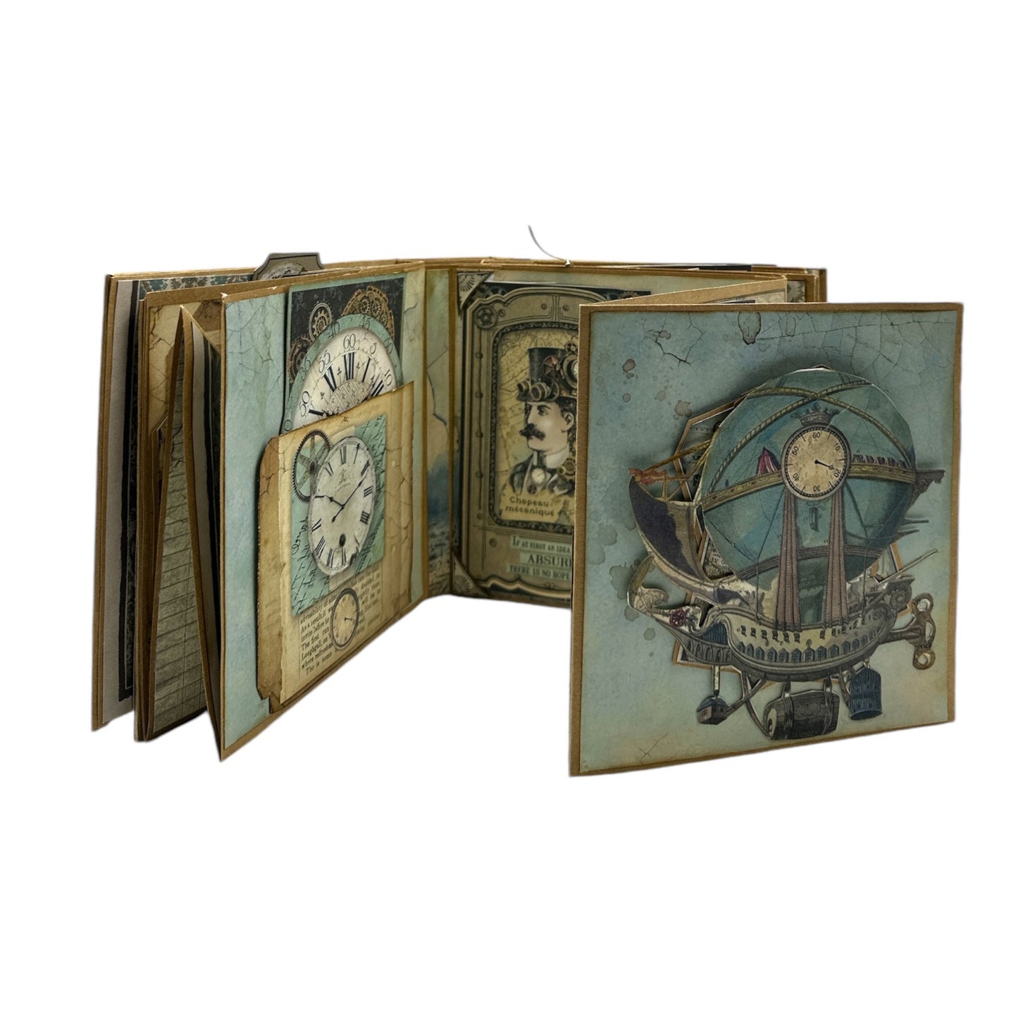 Handcrafted Voyages Fantastiques Altered Art Trinket Box & Mini Album image 7