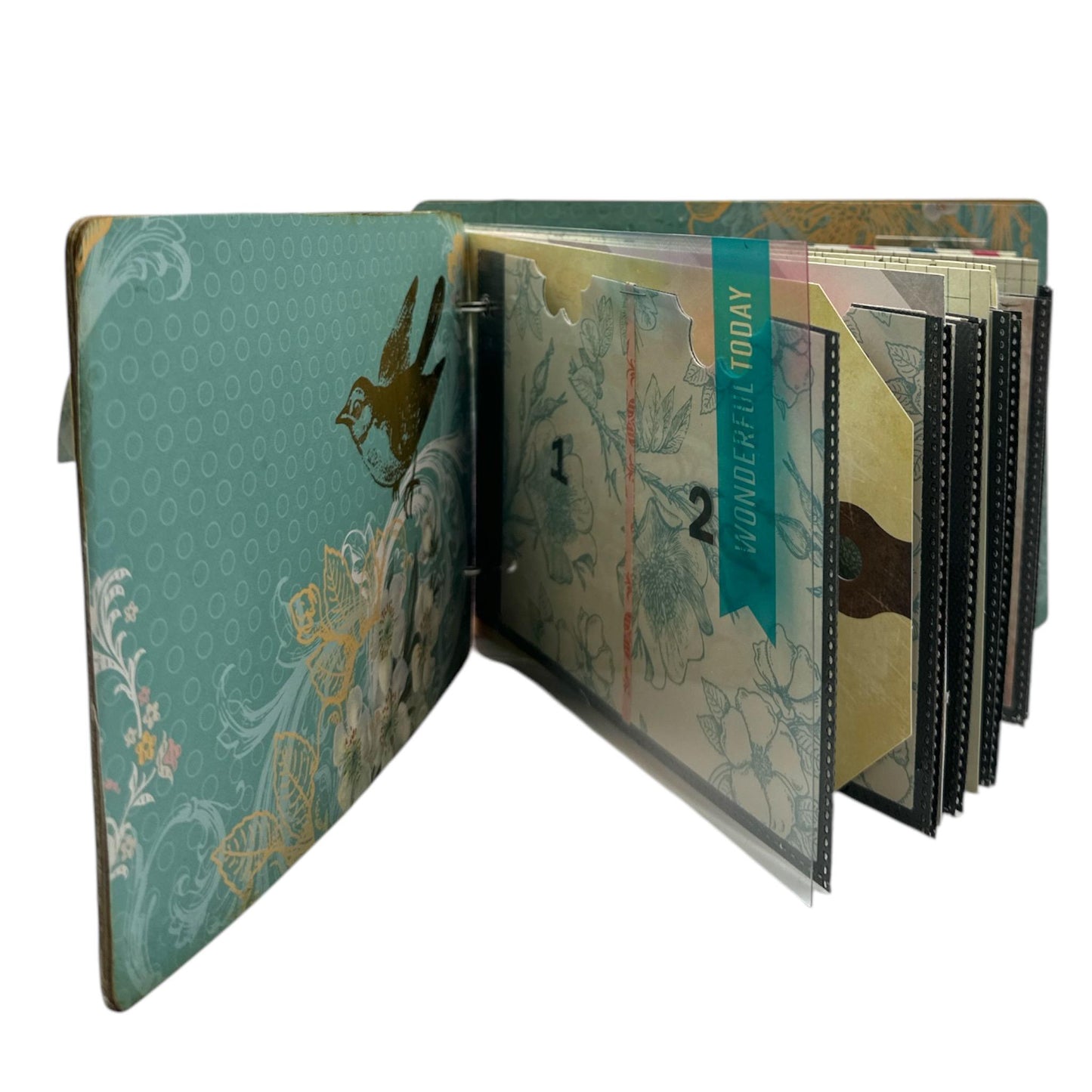 Handcrafted A Bit for Later Money Saver One-of-a-Kind Mini Album Paper Creation image 2