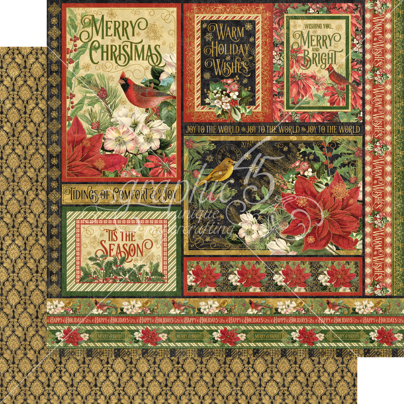 Graphic 45 Warm Wishes 12x12 Collection Pack - SKU 4502489 image 6