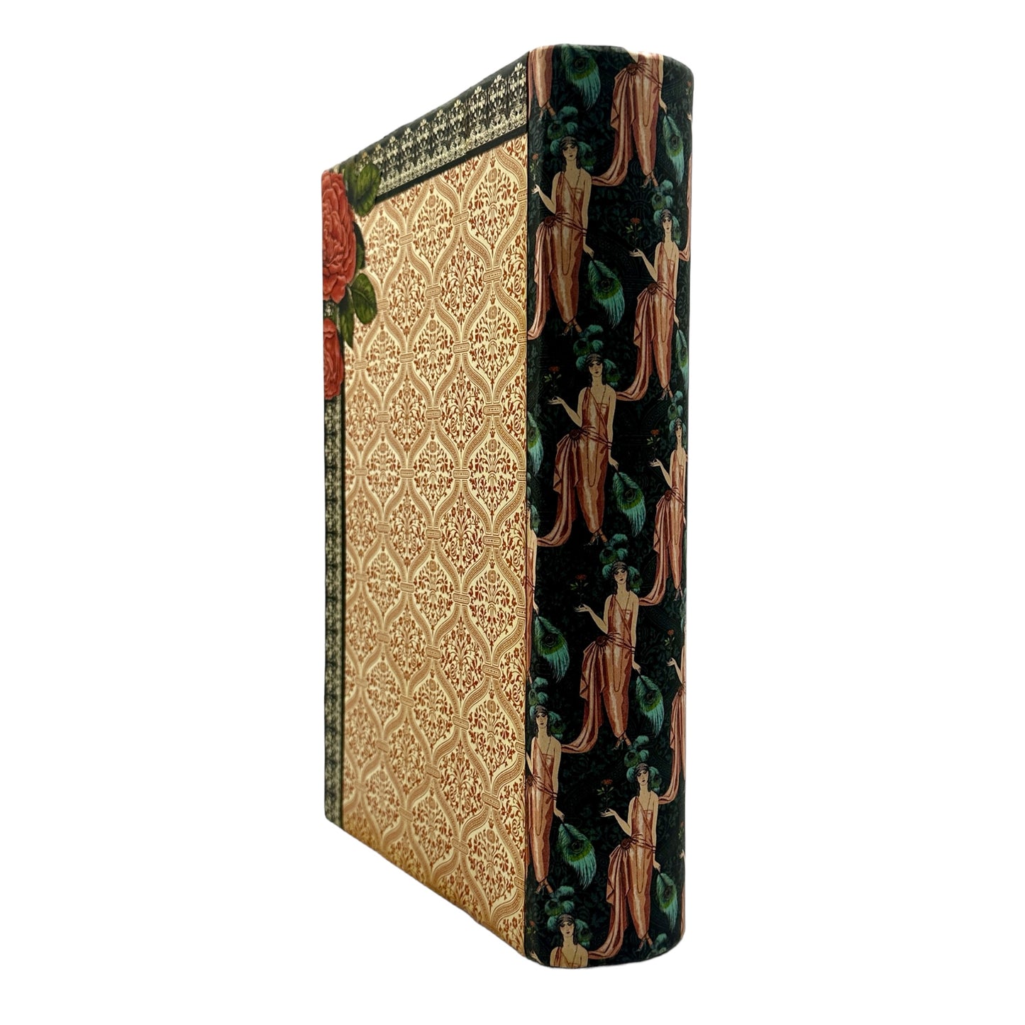 Handcrafted Couture Altered Art Faux Book Frame Jewelry Box image 3
