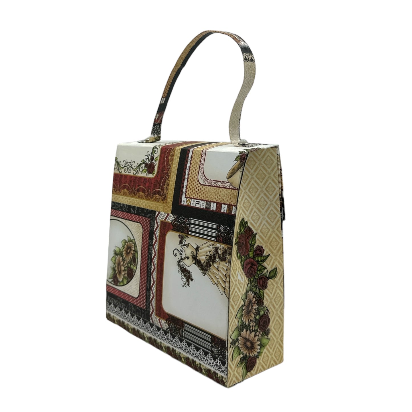 Handcrafted All Glammed Up Inspired Handbag Paper Creation image 3