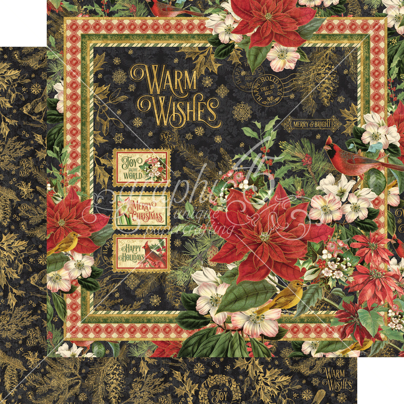 Graphic 45 Warm Wishes 12x12 Collection Pack - SKU 4502489 image 5
