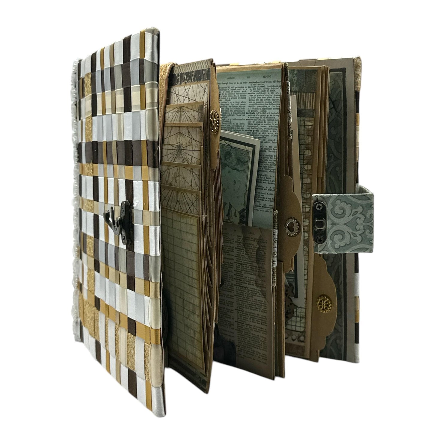 Handcrafted Voyages in Ribbon Steampunk Inspired Mini Album image 5