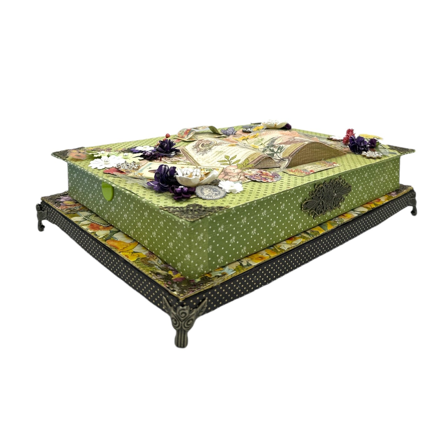 Handcrafted Springtime Inspired Popup Box Decoration Paper Creation image 6