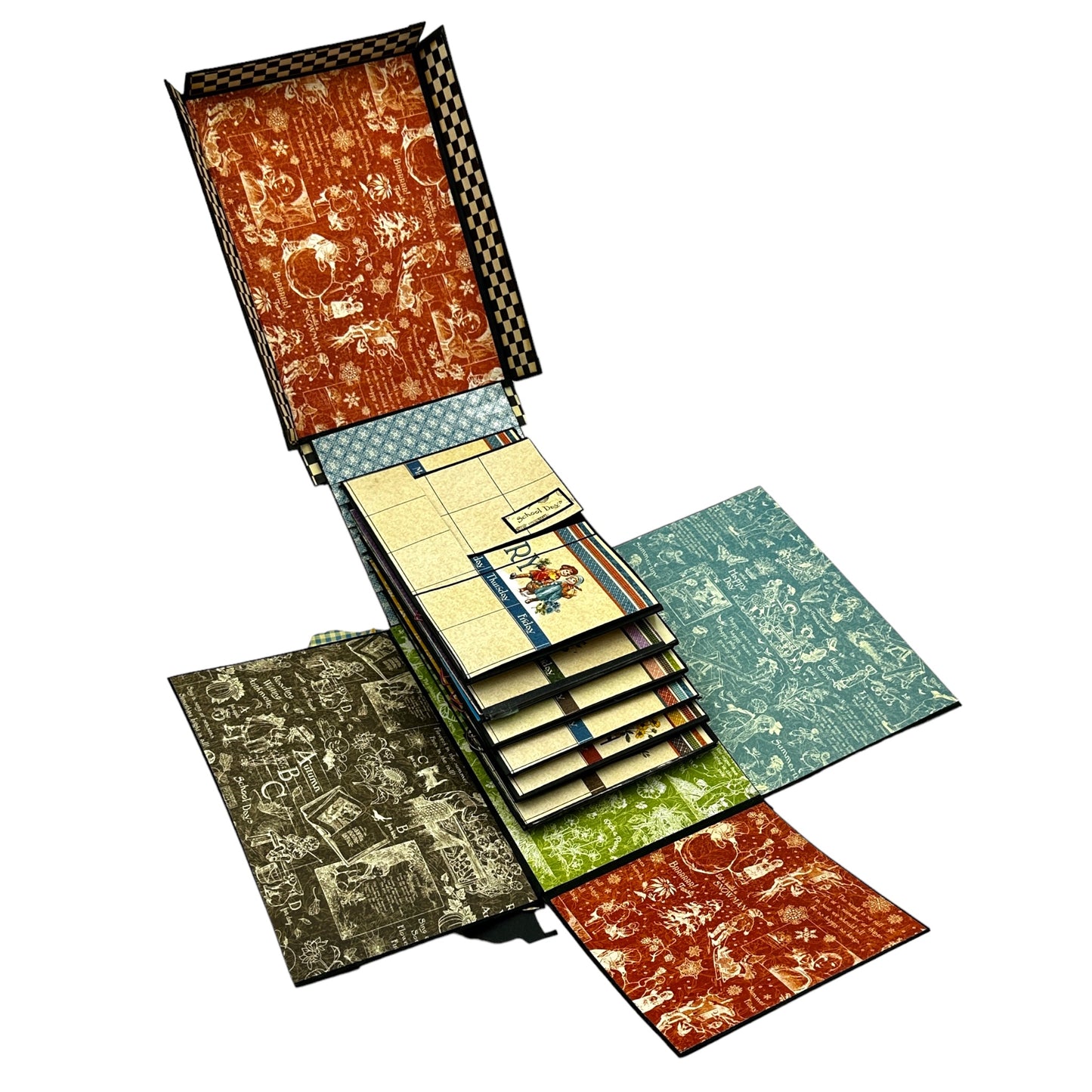 Handcrafted ABC Primer School House Paper Creation image 8