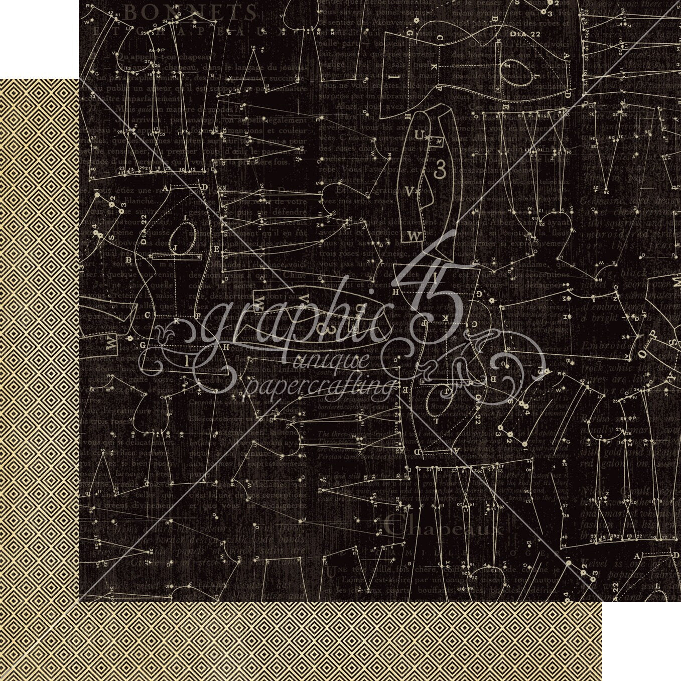 Graphic 45 Couture Collection 8x8 Paper Pad image 7