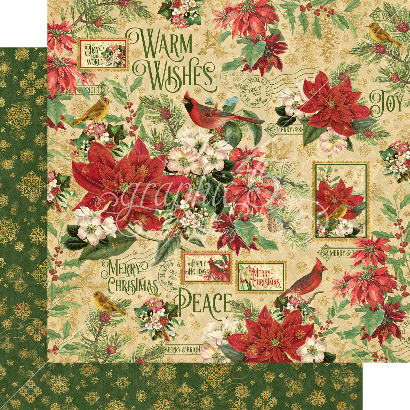 Graphic 45 Warm Wishes 12x12 Collection Pack - SKU 4502489 image 8