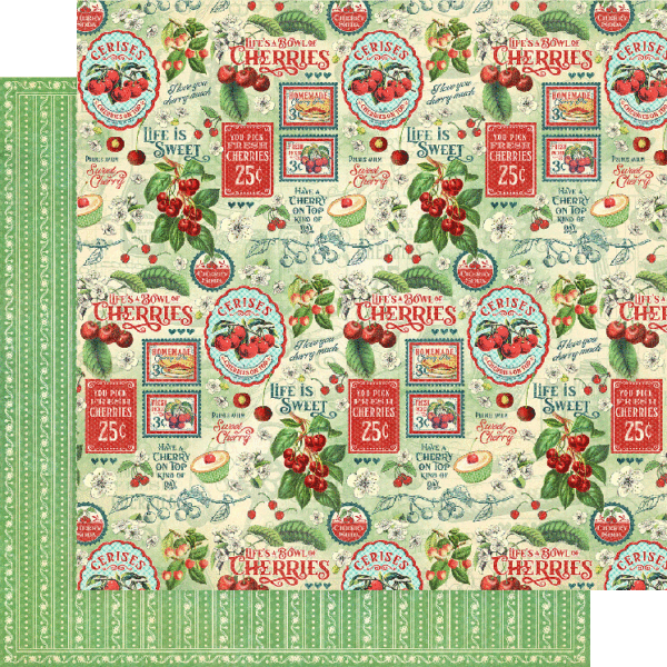 Graphic 45 Life's a Bowl of Cherries 8x8 Collection Pack - SKU 4502580 image 1