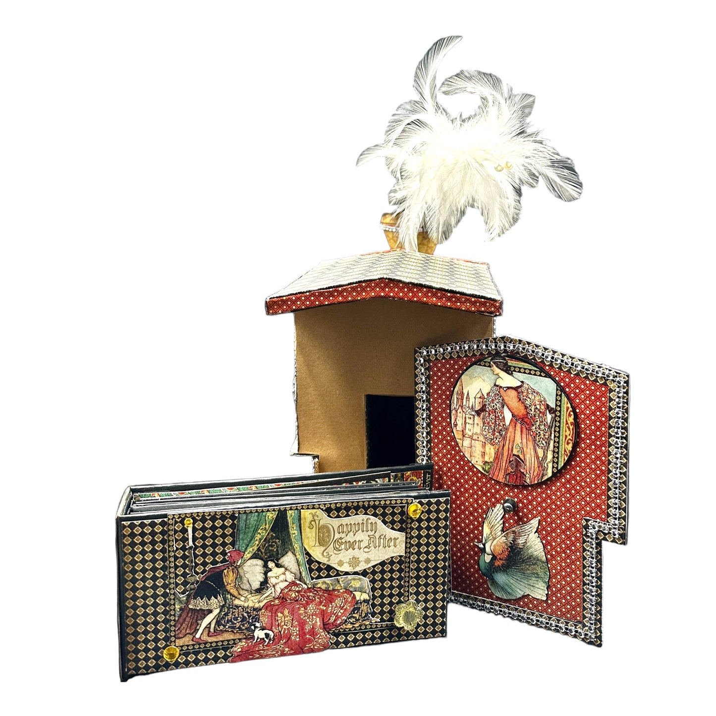Handcrafted Enchanted Forest Train Engine with Hidden Mini Album image 4