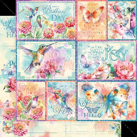 Graphic 45 Flight of Fancy 8×8 Collection Pack – SKU 4502853 image 8
