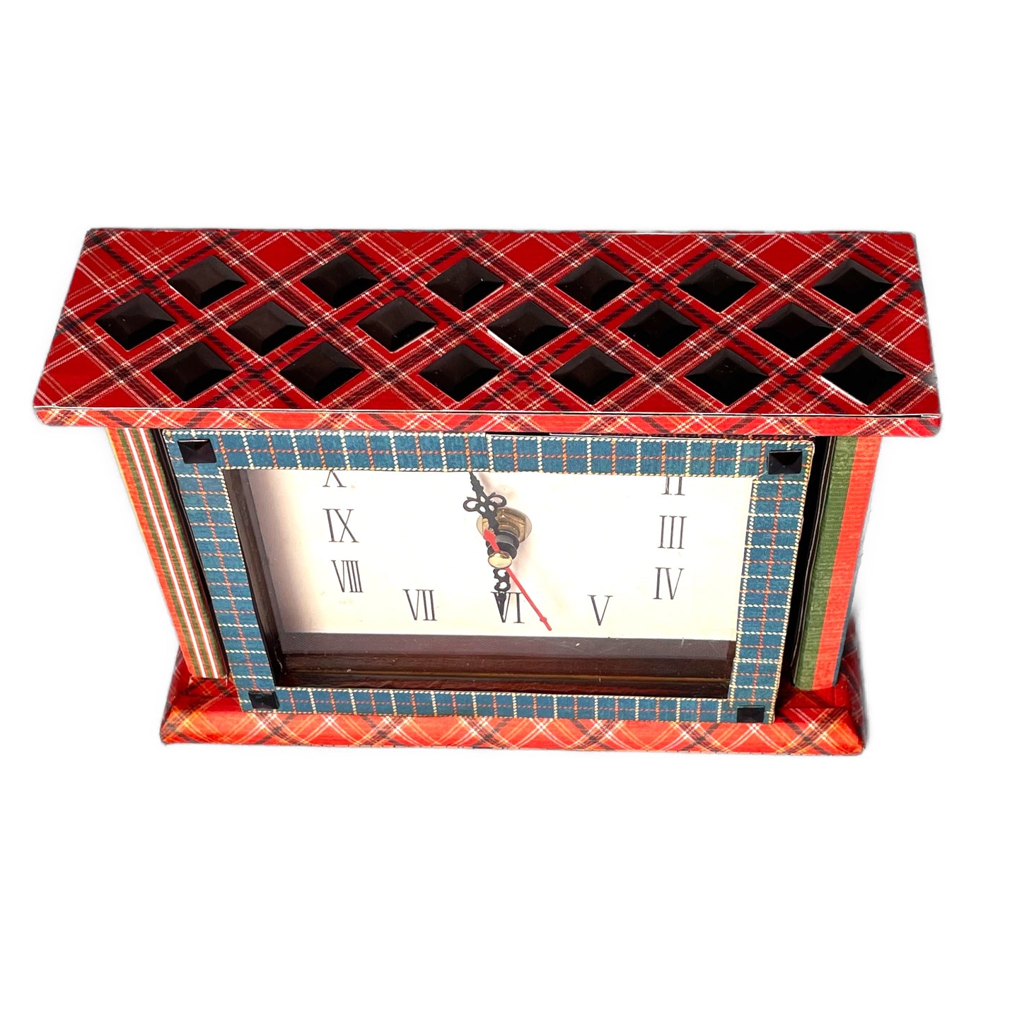 Handcrafted Good Ol Sport Clock Altered Art Paper Creation image 3
