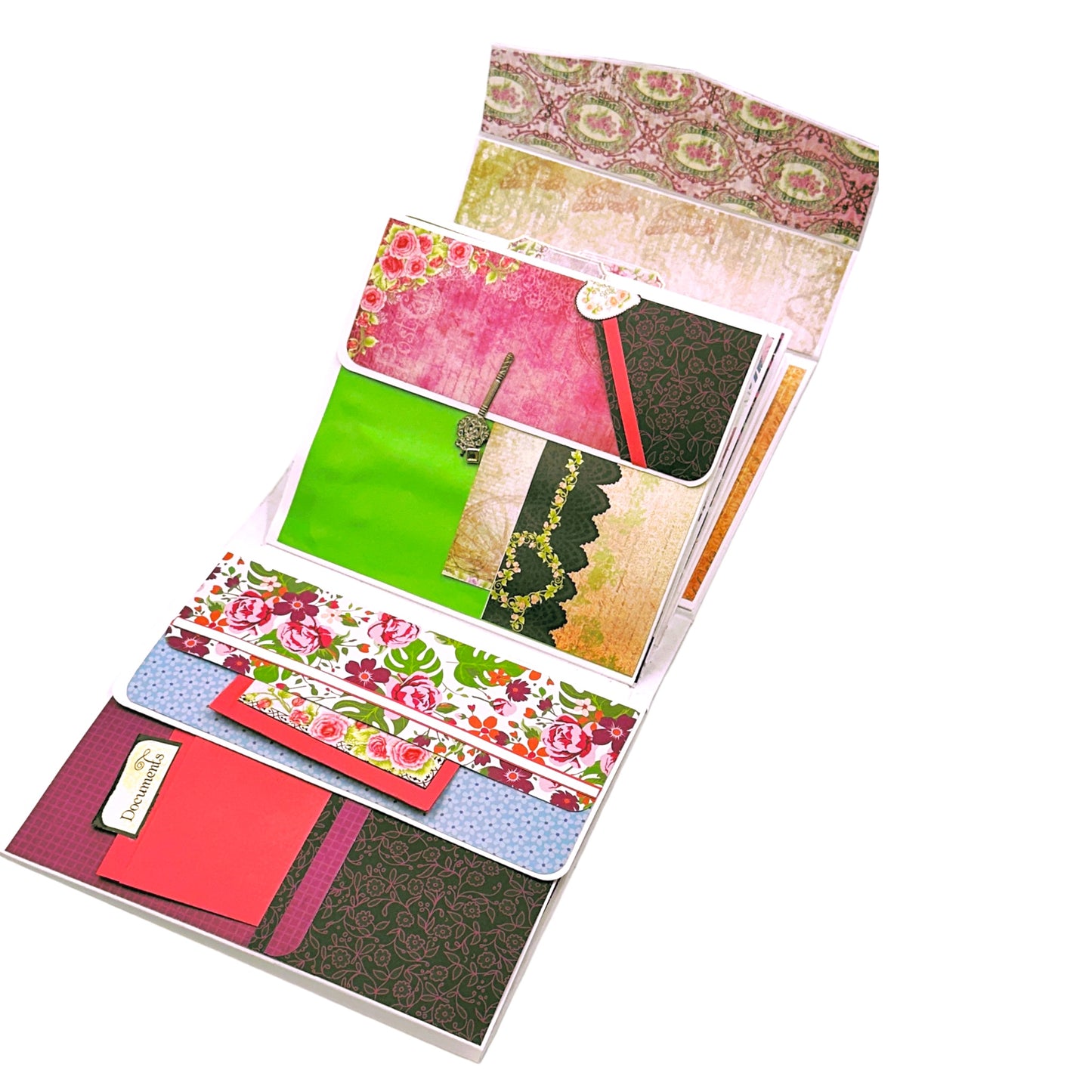Handcrafted Wooden Rose Inspired Altered Art Memory Box image 9