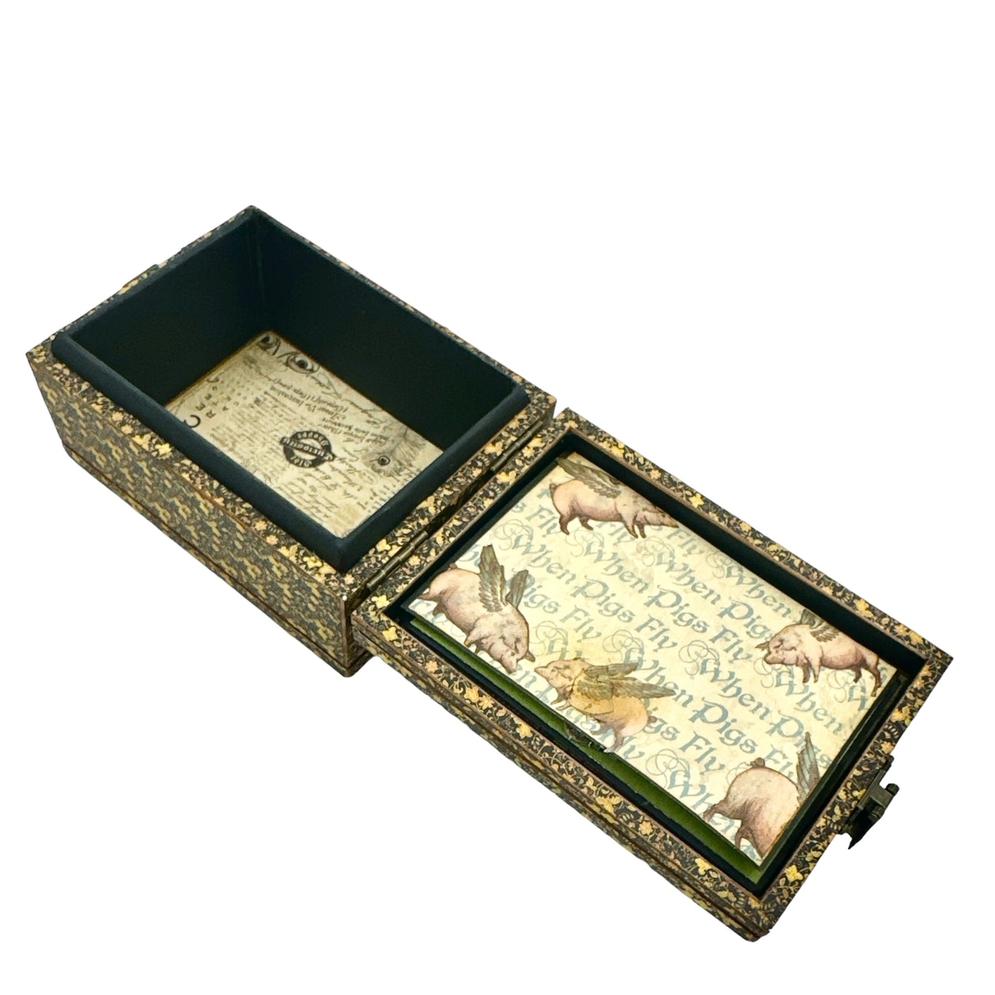 Handcrafted Olde Curiosity Shoppe Treasure Box Altered Paper Creation image 3