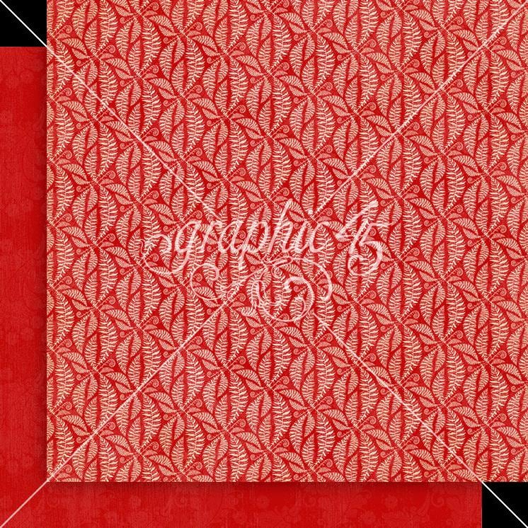 Graphic 45 Curiouser & Curiouser 2×12 Patterns and Solids Pack – SKU 4502939 image 6