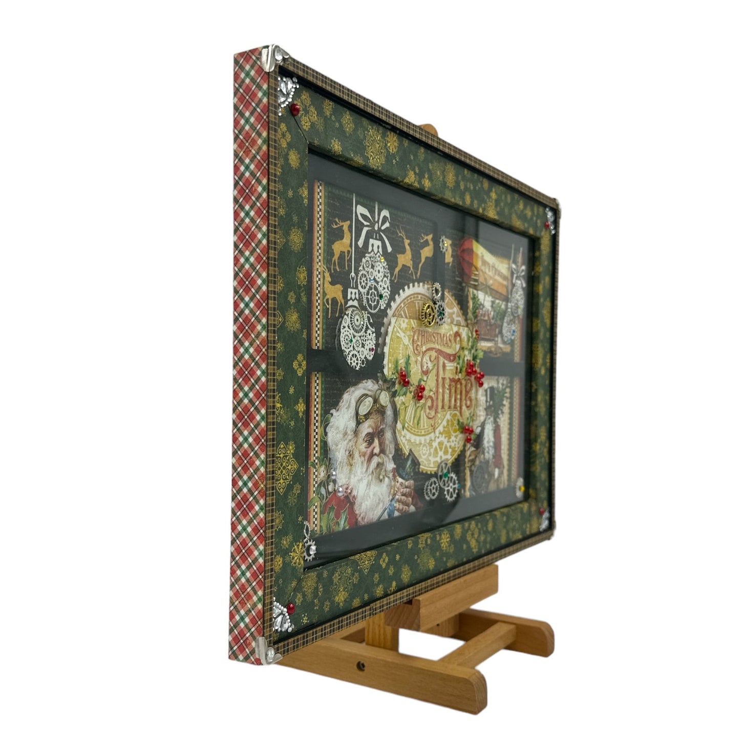 Handcrafted Christmas Time Wall Art Paper Creation image 1