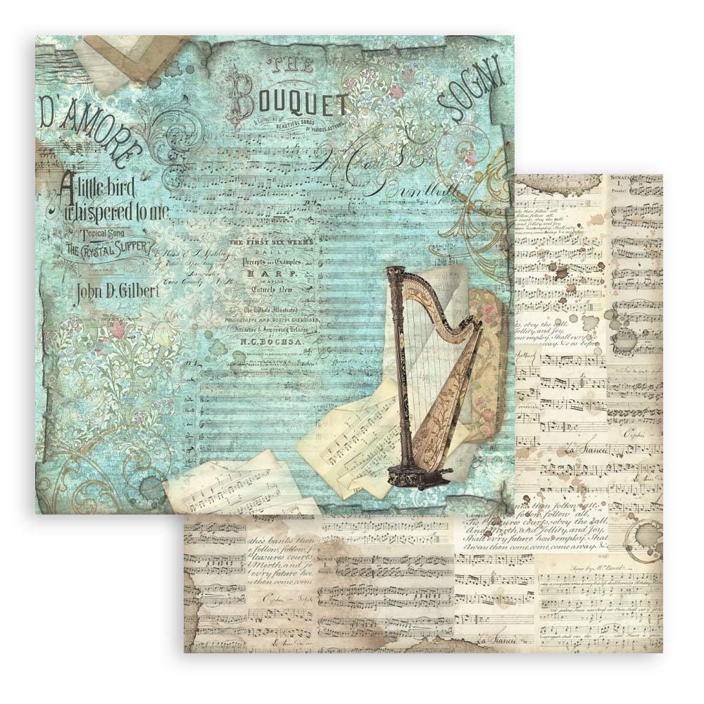 Stamperia Music Collection 12x12 Scrapbooking Pad - SKU SBBL48 image 6