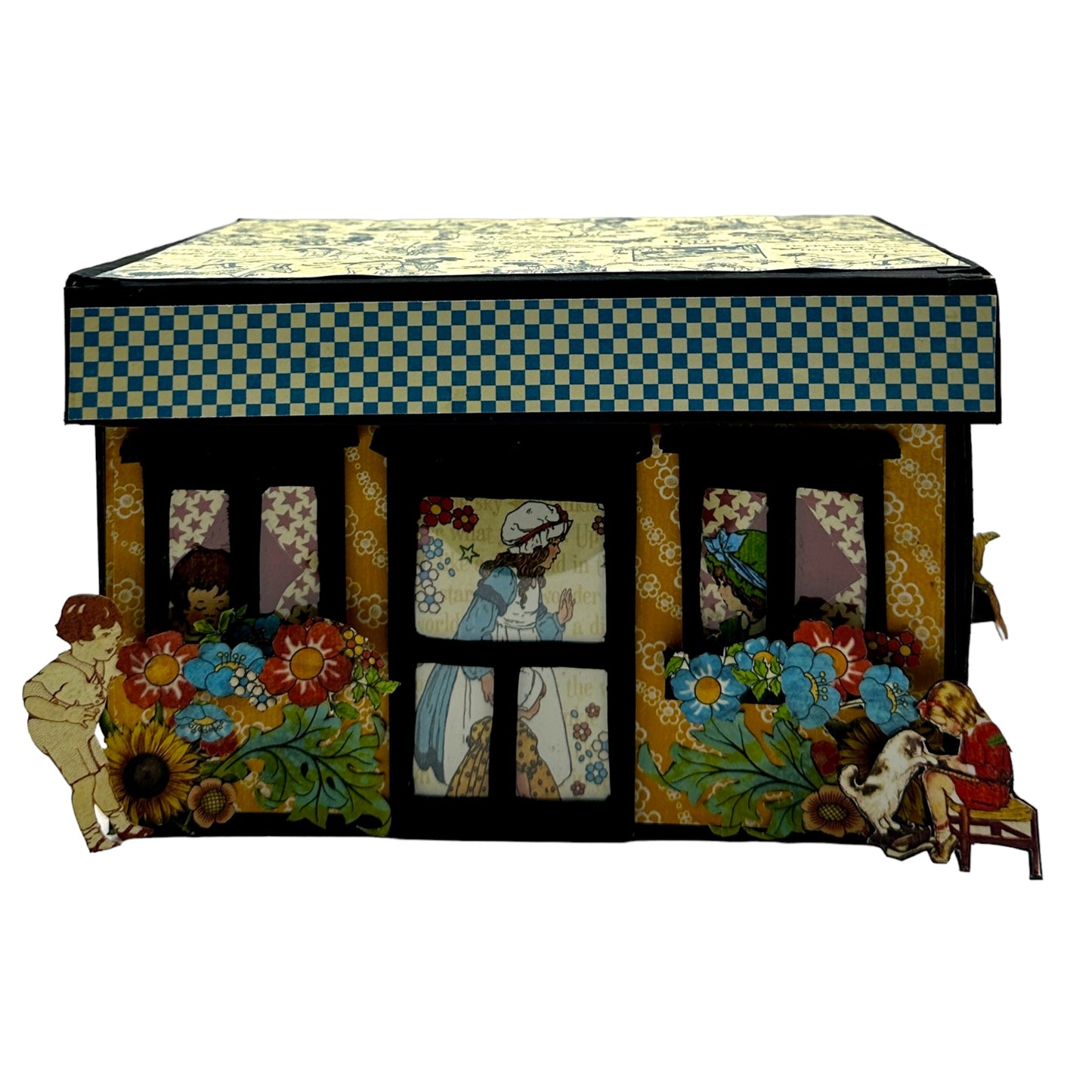 Handcrafted ABC Primer School House Paper Creation image 5