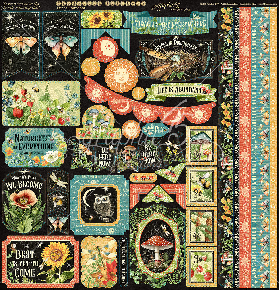 Graphic 45 Life is Abundant 12×12 Collection Pack – SKU 4502776 image 1