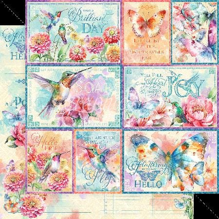 Graphic 45 Flight of Fancy 12×12 Collection Pack – SKU 4502854 image 8