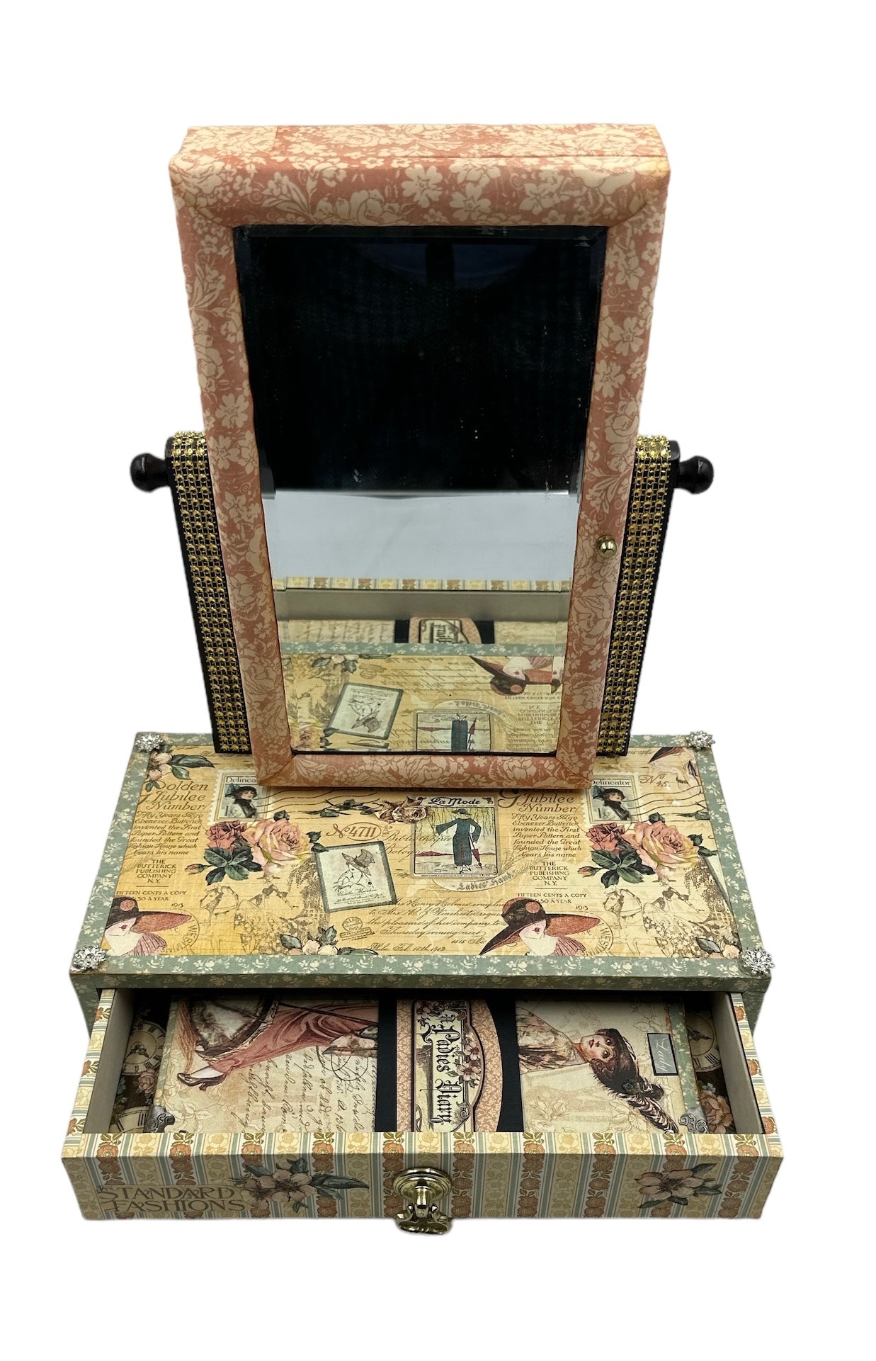 Handcrafted A Ladies Diary Jewelry Box Altered Art Paper Creation image 6