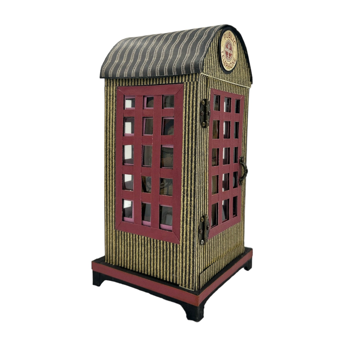 Handcrafted Communique Telephone Booth and Mini Album Creation image 6