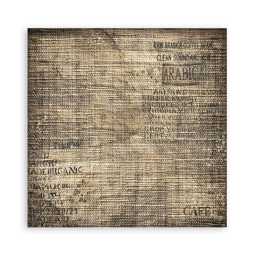 Stamperia Coffee and Chocolate Collection 4 Pack Fabric Sheets - SKU SBPLT19 image 2