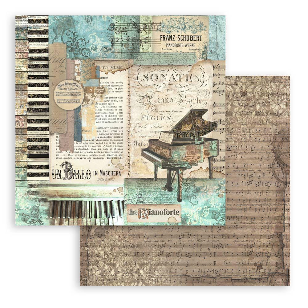 Stamperia Music Collection 12x12 Scrapbooking Pad - SKU SBBL48 image 3