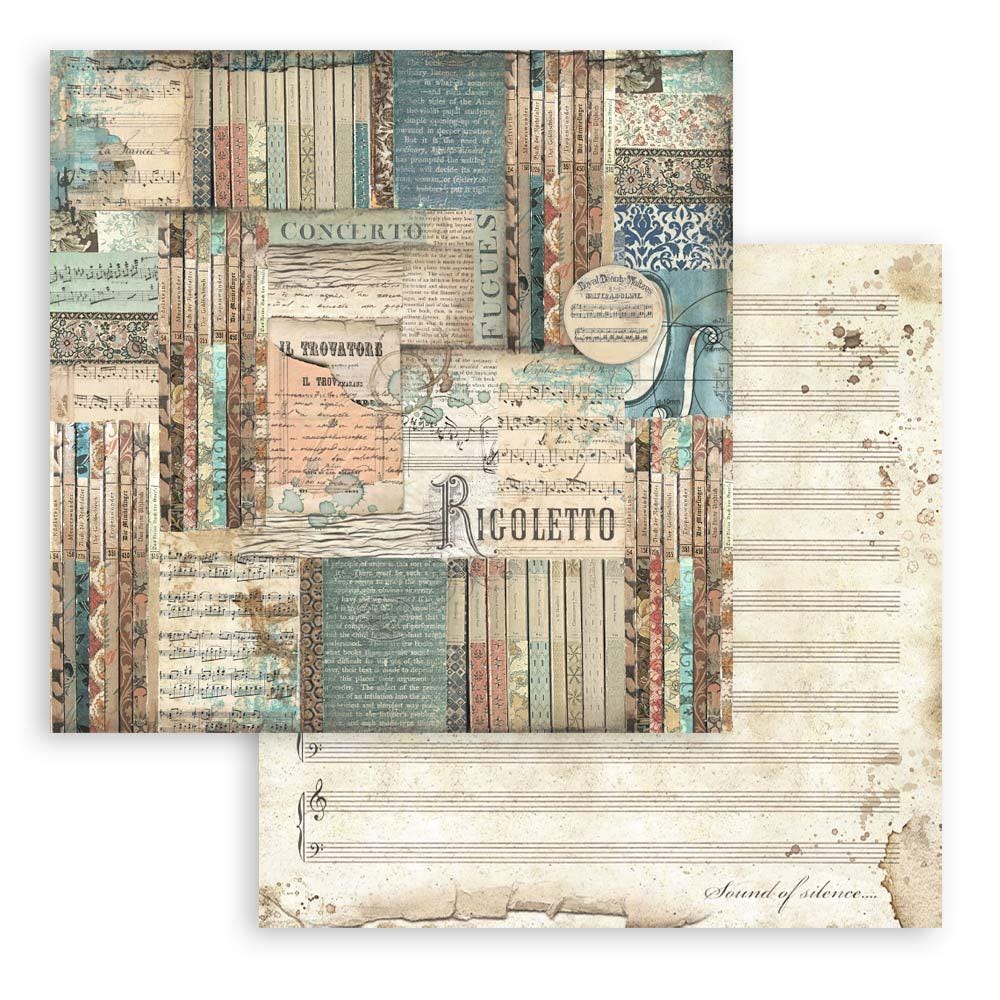 Stamperia Music Collection 12x12 Scrapbooking Pad - SKU SBBL48 image 4