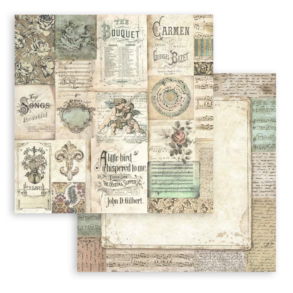 Stamperia Music Collection 12x12 Scrapbooking Pad - SKU SBBL48 image 8
