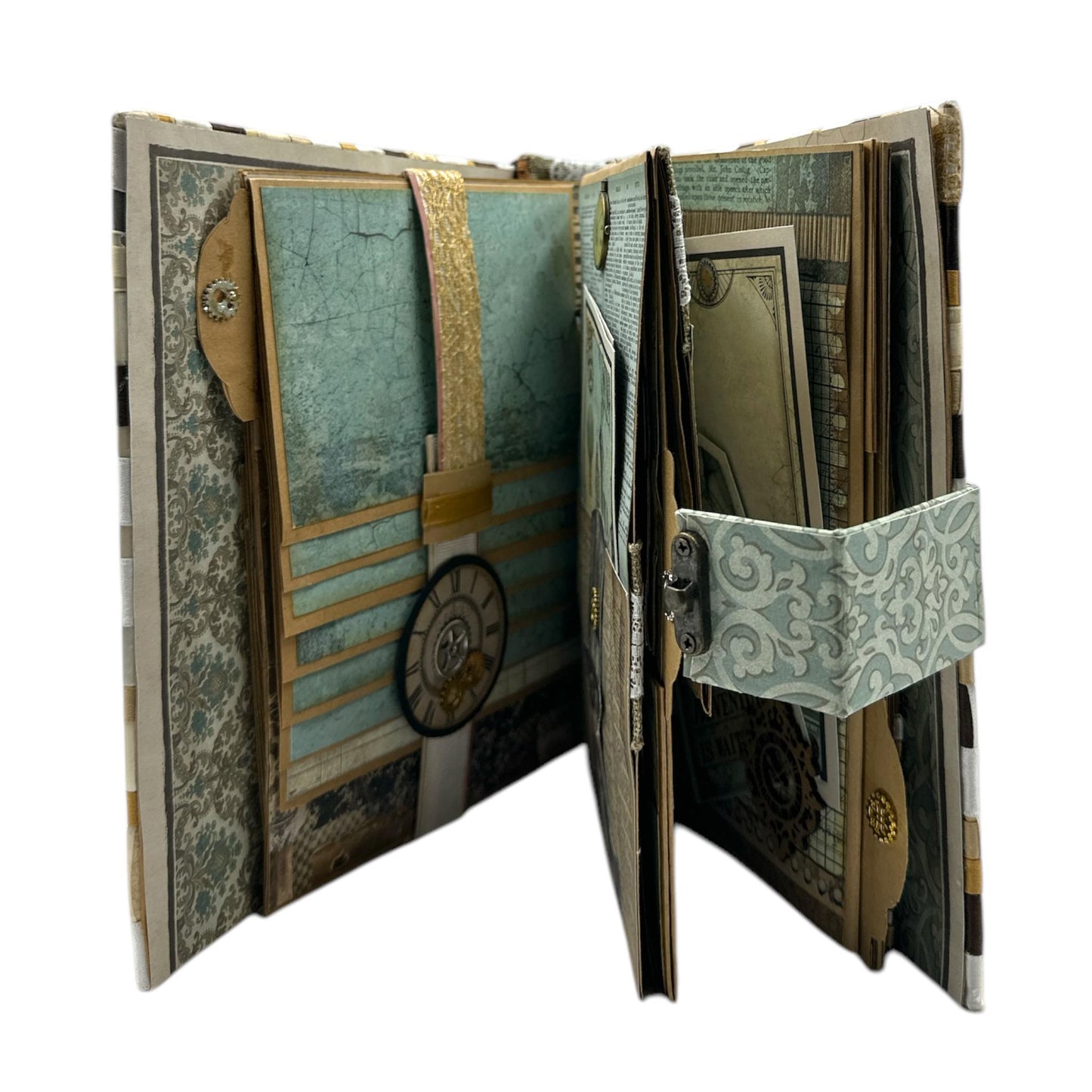 Handcrafted Voyages in Ribbon Steampunk Inspired Mini Album image 2