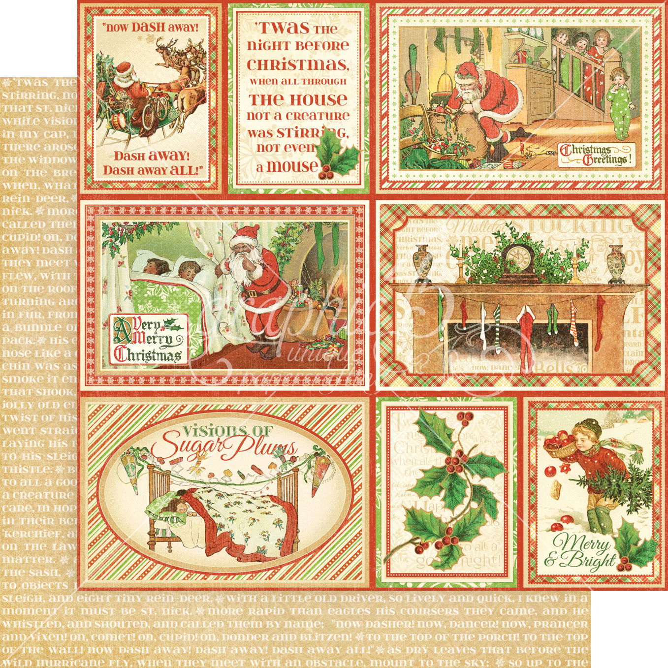 Graphic 45 Twas the Night Before Christmas 12x12 Collector's Edition-SKU 4502496 image 2