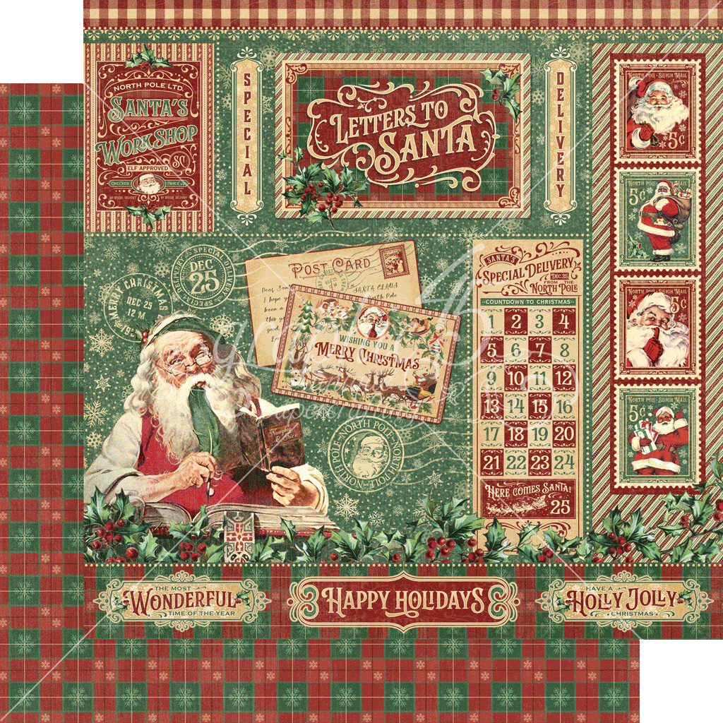 Graphic 45 Letters to Santa 8x8 Collection Pack - SKU 4502696 image 6