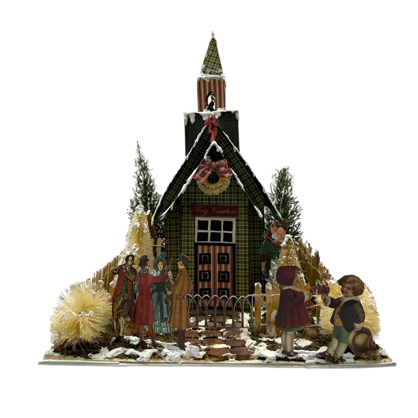 Handcrafted A Christmas Carol Church Paper Creation with Mini Album image 0